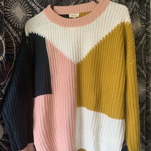 NEVER WORN! Debut color block sweater!